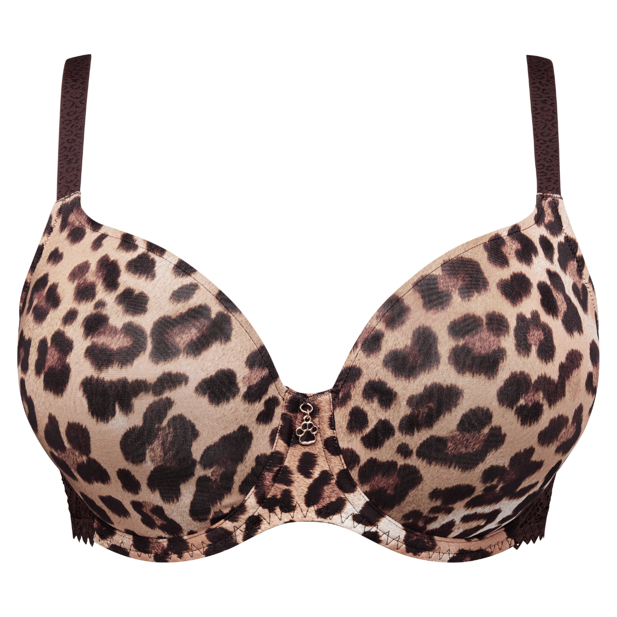 PrimaDonna Twist Giganni hjerteformet BH, leopard - 0242620 - LPB - Leopard Bloom