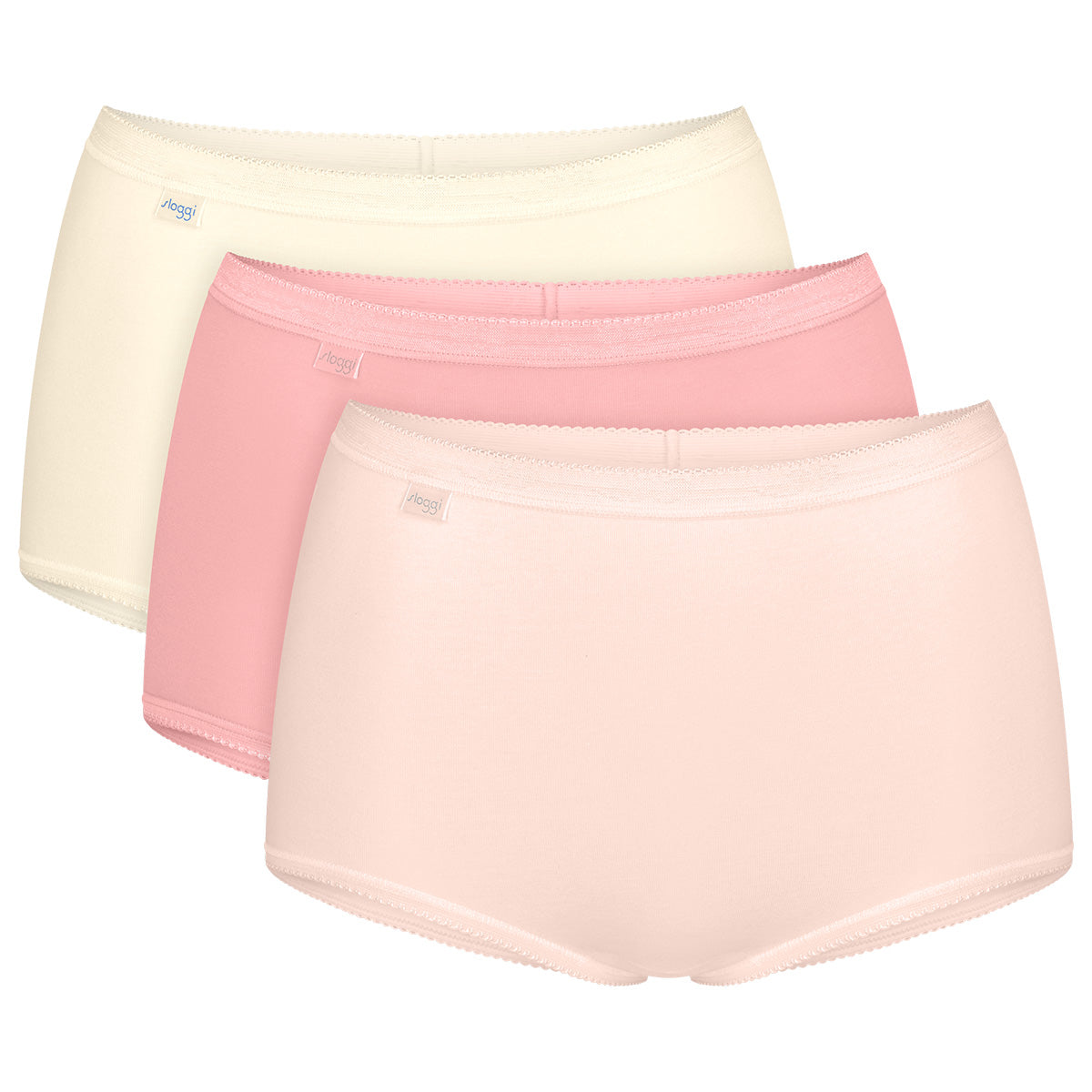Sloggi Basic+ 3-Pack maxi trusse, multi - 10105593 - PR08 - Multiple Colours