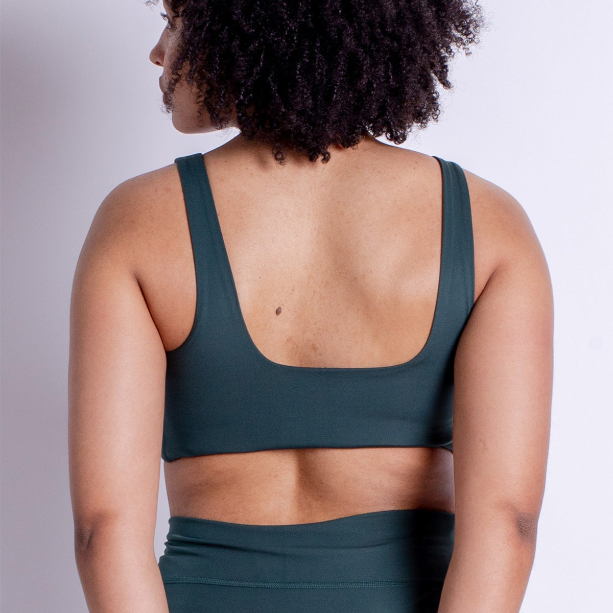 Girlfriend Collective Tommy Square Neck - Moss - 1016-MOSS