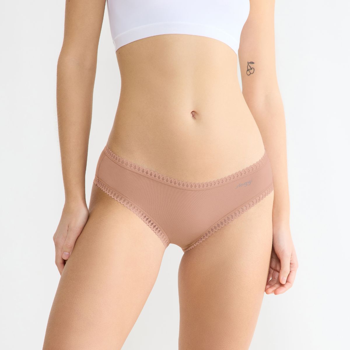 Sloggi Go Crush 3-pak hipster trusse, brun - 10219671 - 00ME - Cameo Brown