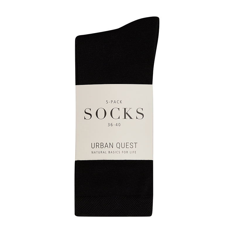 Urban Quest 5-Pack Women Bamboo - Black