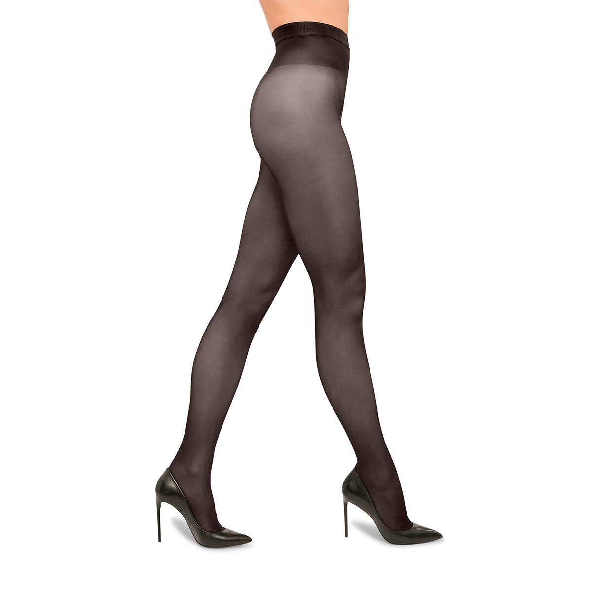 Wolford Synergy 40 Leg Support - Nearly Black - 14977-7212