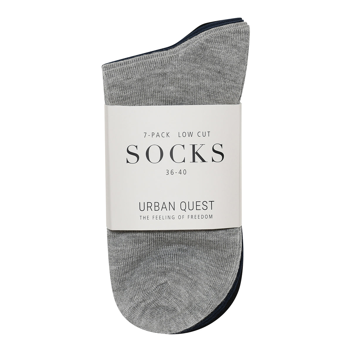 Urban Quest 7-pack Bamboo - Mix - 15515-MIX GREY MELANGE, NAVY, BLACK