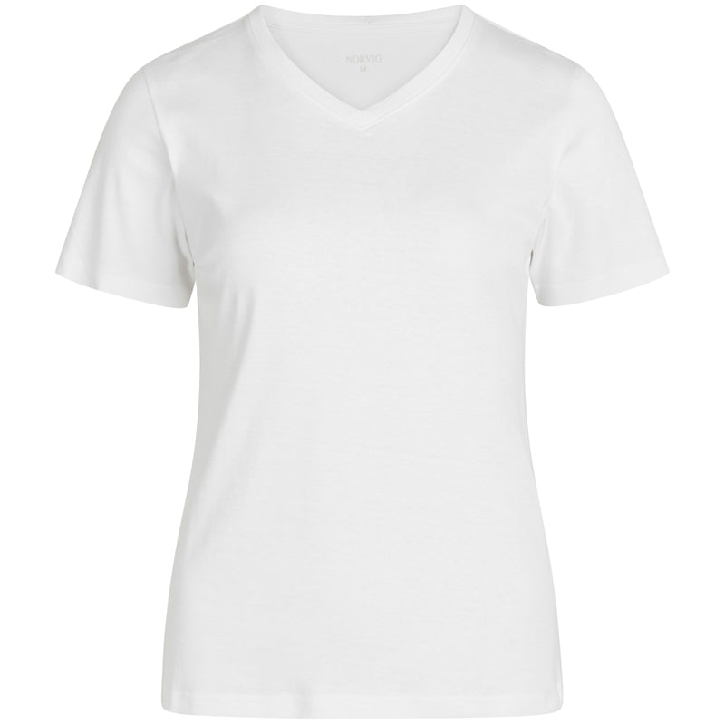 Norvig Ladies V-Neck - White - 1553-HVID