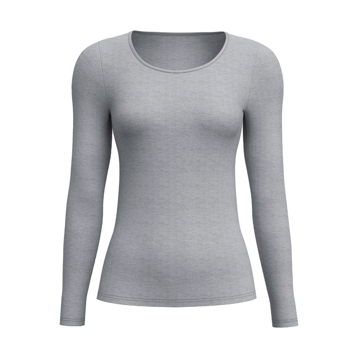 Calida True Confidence bluse, grå - 15530 - 857 - Platin Melé