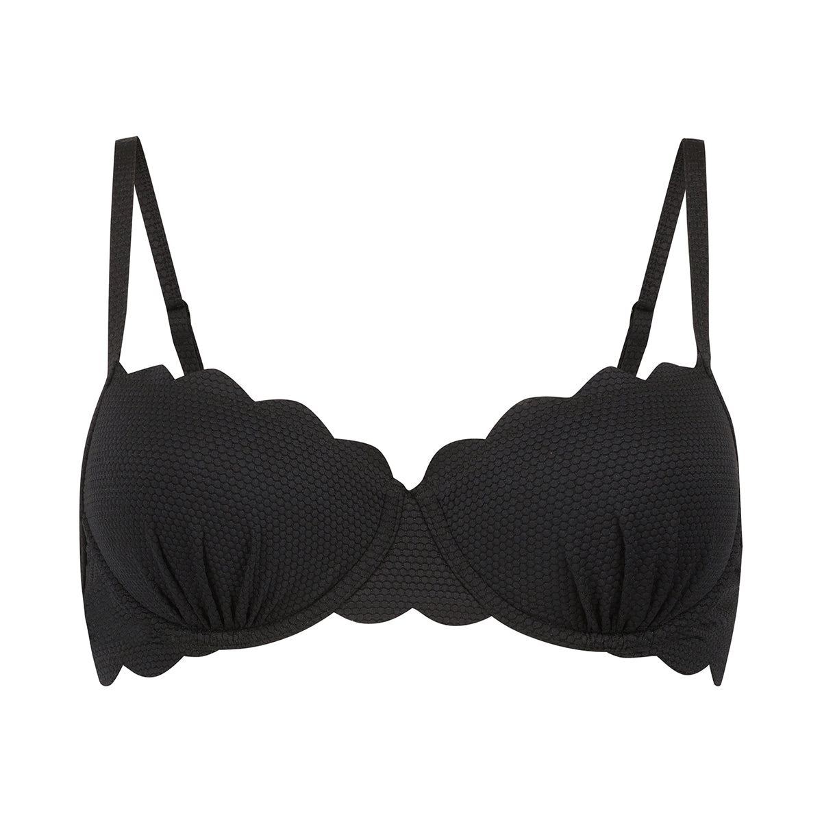 Hunkemöller scallop - Nero - 191277-NERO