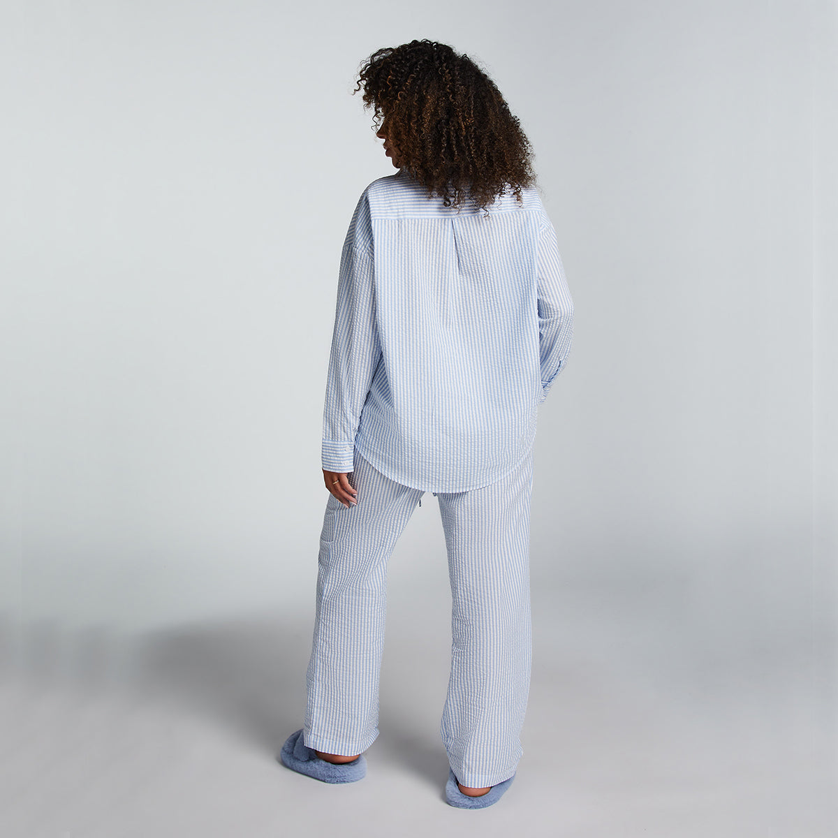 Hunkemöller Seersucker - Soft Chambray - 206510-Soft Chambray