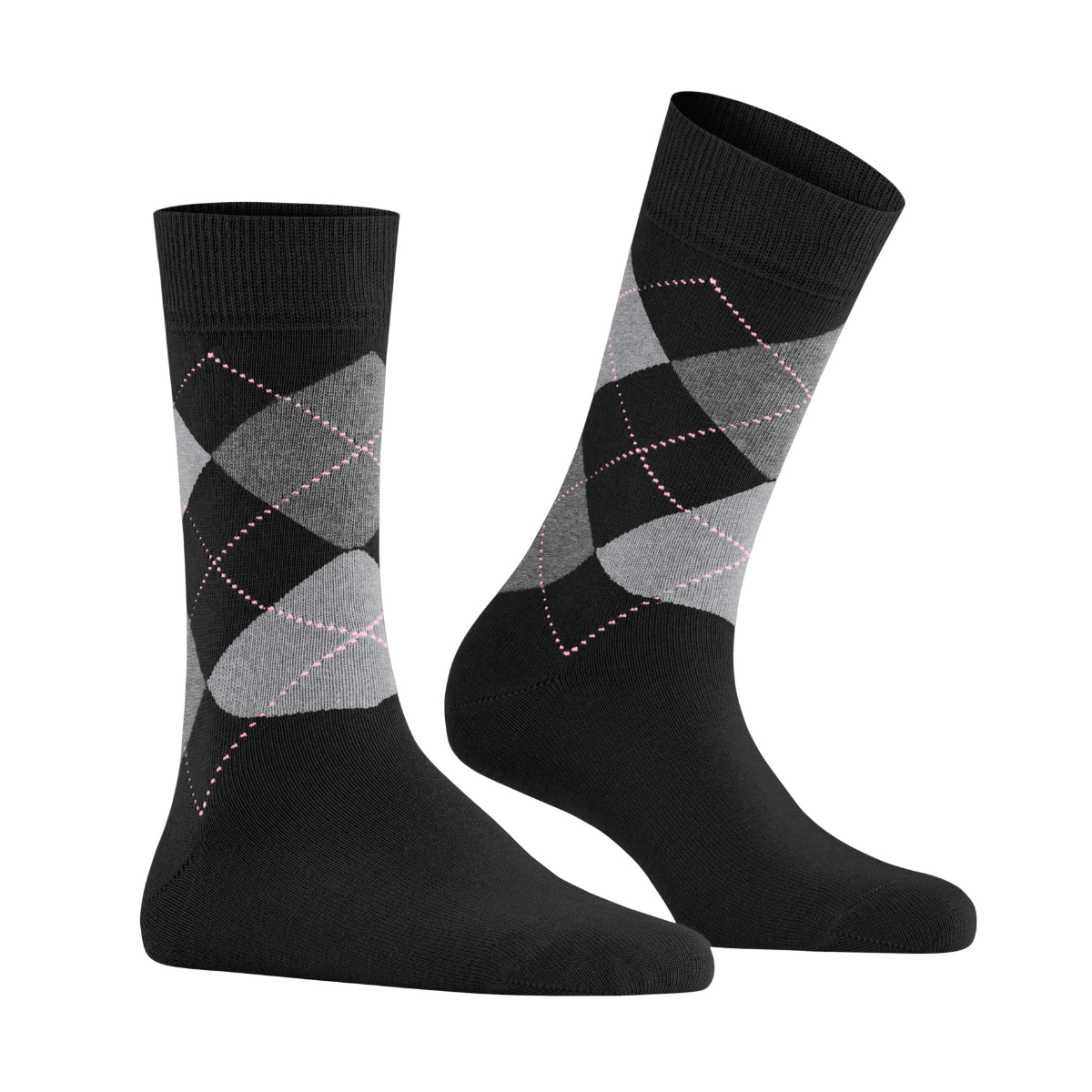Burlington Queen ankelstrømper, sort - 22004 - 3012 - Black-aqua