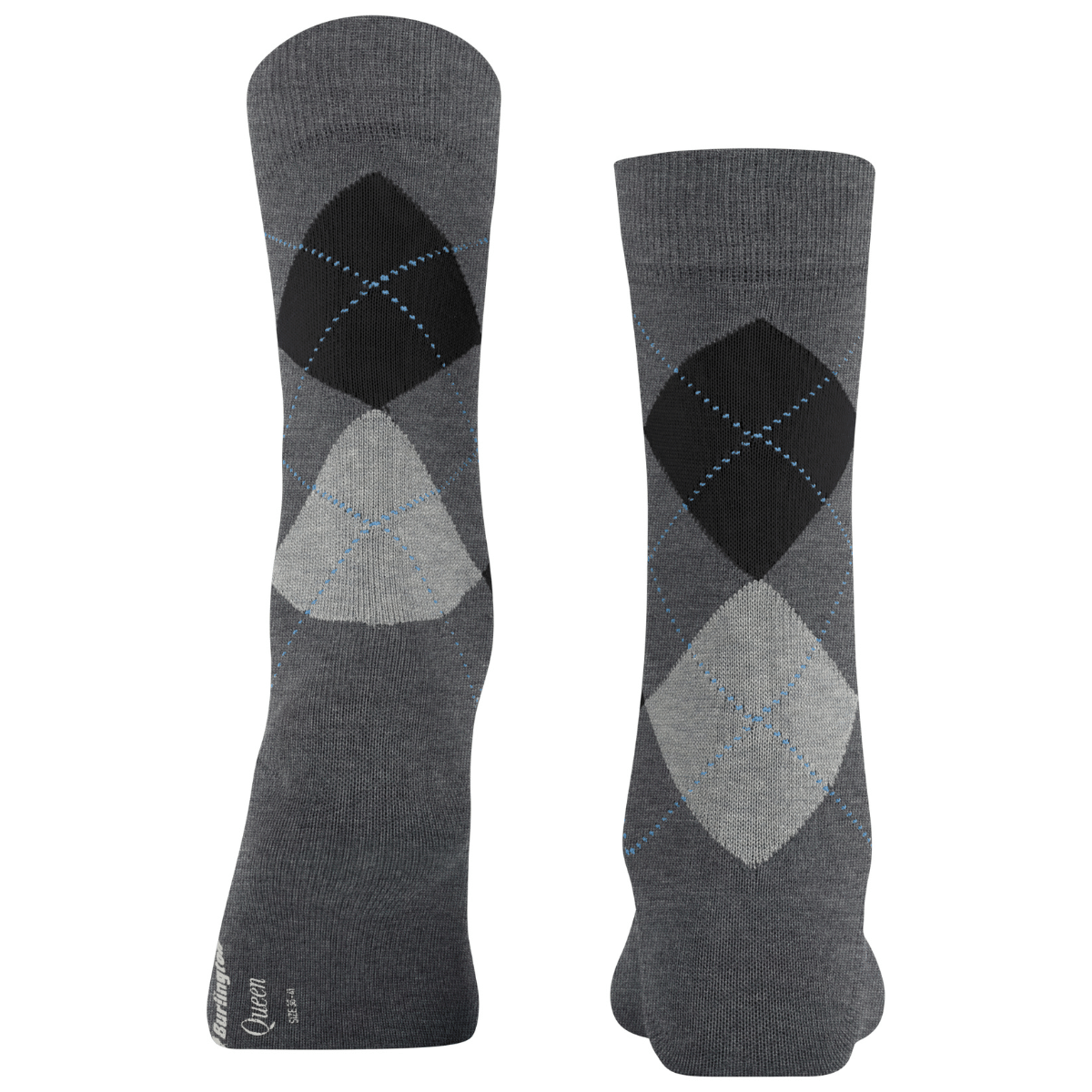 Burlington Queen ankelstrømper, grå - 22004 - 3974 - Grey Melange
