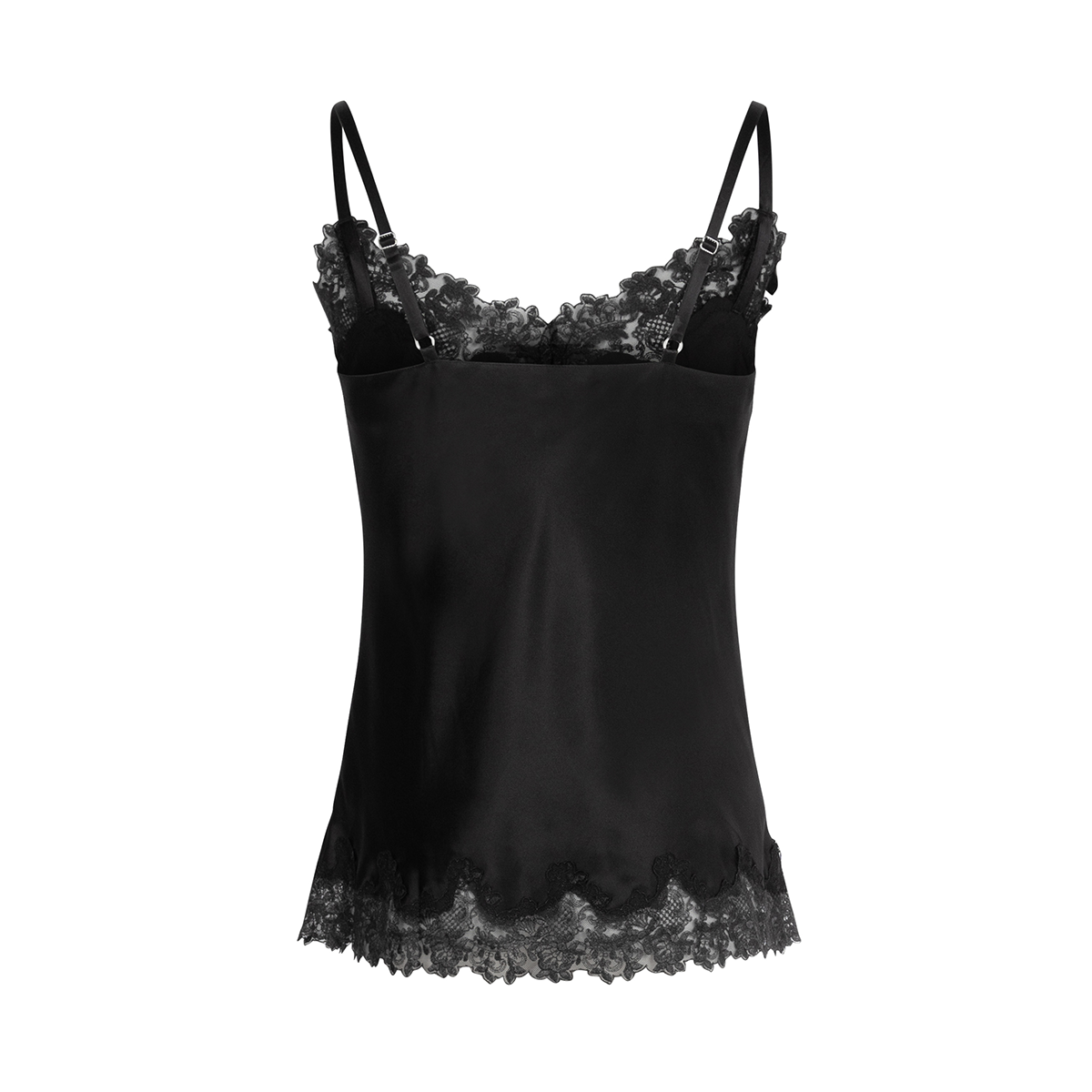 Lady Avenue Pure Silk Camisole - Black - 29-10600-02