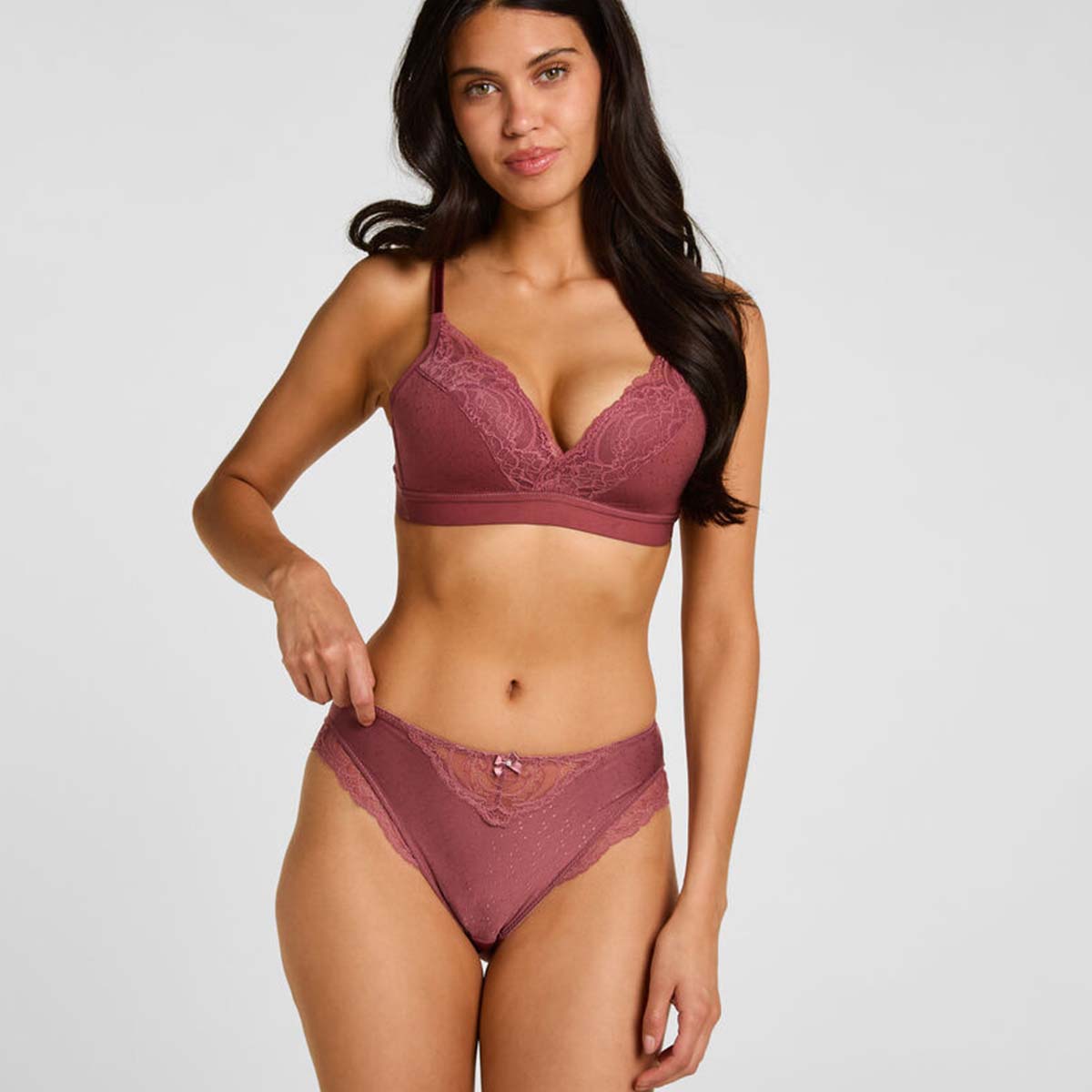 Hunkemöller Sophie tai trusse, rosa - 305792 - Renaissance Rose - Renaissance Rose