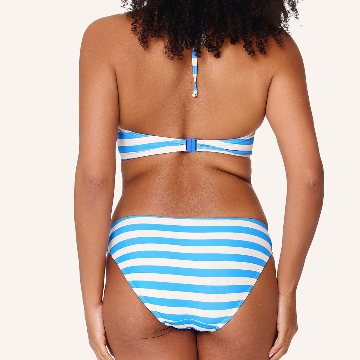 LingaDore Summer Stripes bikinisæt, blå - 8218 - 355 - Ortensia Blue Stripe