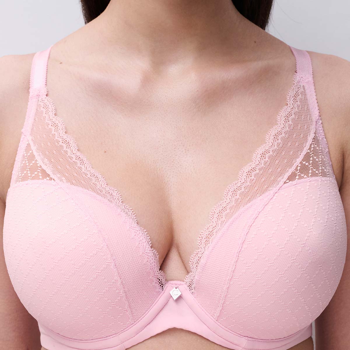 Chantelle EasyFeel Norah Chic plunge BH, lyserød - C16MNA - 083 - Candy Pink