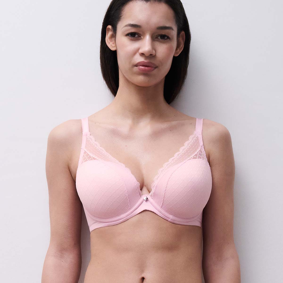 Chantelle EasyFeel Norah Chic plunge BH, lyserød - C16MNA - 083 - Candy Pink
