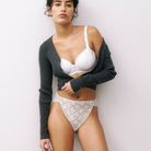 Triumph Amourette Highleg - White - 10219109-0003