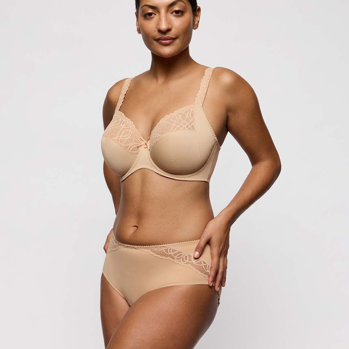 PrimaDonna Salerno BH med bøjle, beige - 0163530-35 - CGI - Candy Ginger