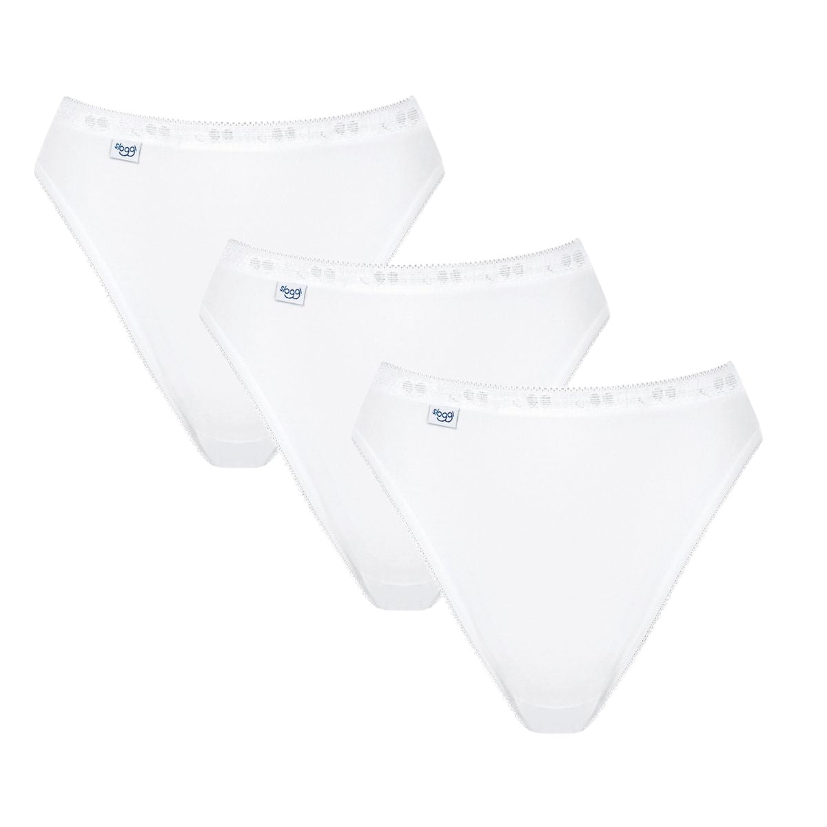 Sloggi Basic+ 3-pak tai trusse, hvid - 10007660 - 0003 - White