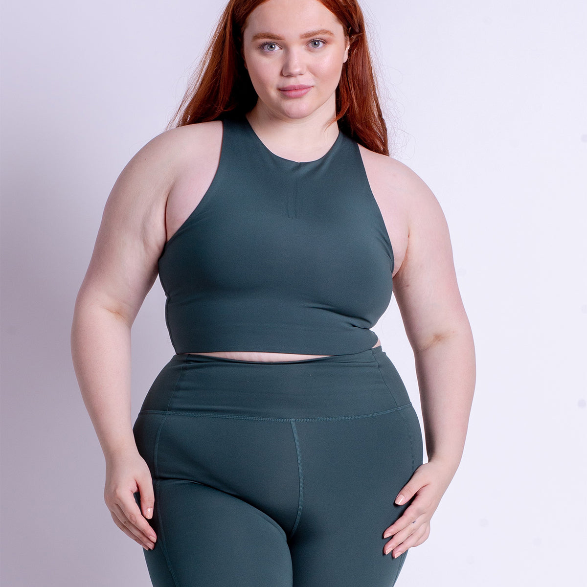 Girlfriend Collective Dylan Crop - Moss - 1017-MOSS