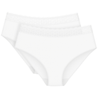 Triumph Feel Of Modal 2-pak midi trusse, hvid - 10214887 - 0003 - White