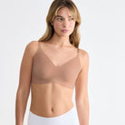 Sloggi Zero Microfibre 2.0 bralette top, brun - 10215243 - 00ME - Cameo Brown
