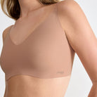 Sloggi Zero Microfibre 2.0 bralette top, brun - 10215243 - 00ME - Cameo Brown