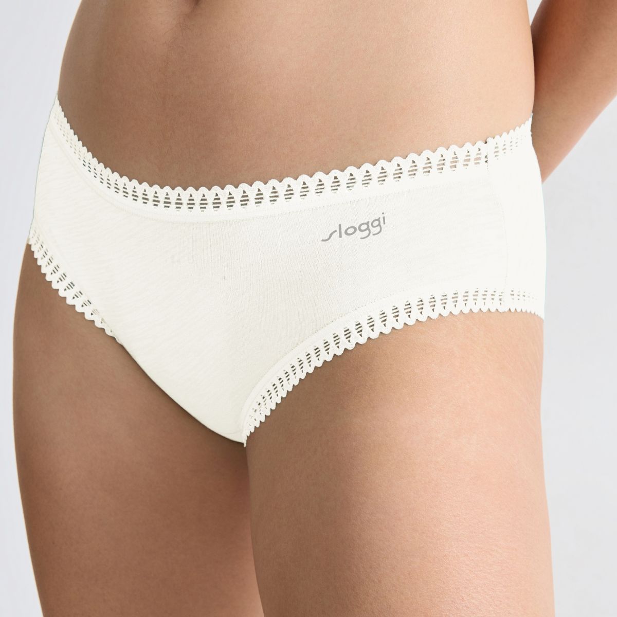 Sloggi Go Crush 3-pak hipster trusse, hvid - 10219671 - 00GZ - Silk White