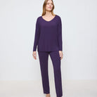 Triumph Timeless Sensuality pyjamas, lilla - 10221061 - 00EH - Royal Purple