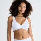 Sloggi Basic+ BH uden bøjle, hvid - 10222327 - 0003 - White