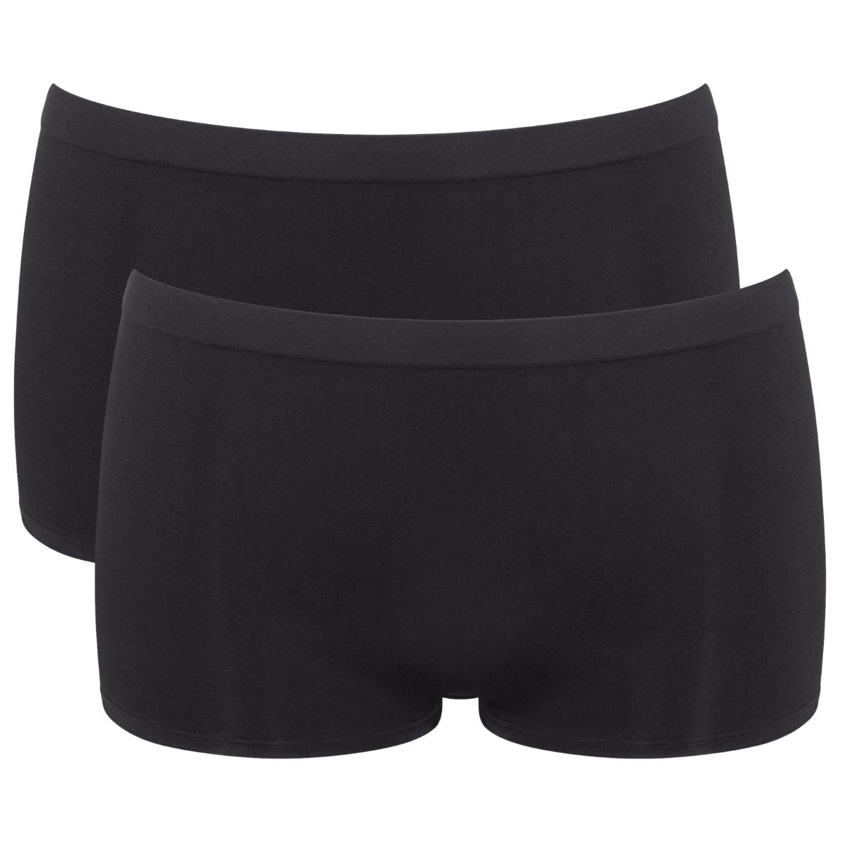 Sloggi Go Sense 2-pak shorts, sort - 10224853 - 0004 - Sort