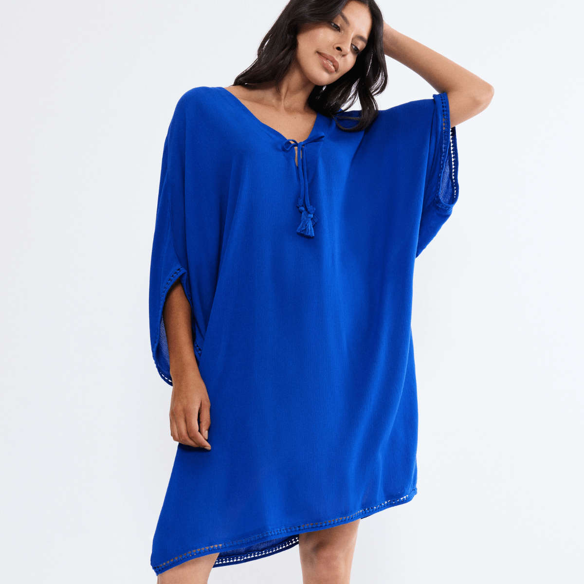 Triumph Beach MyWear kaftan, blå - 10226474 - 7446 - Racing Blue