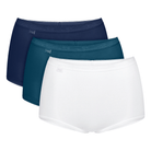 Sloggi Basic 3-pak maxi trusse, multi - 10105593 - 0032 - Blue Combination