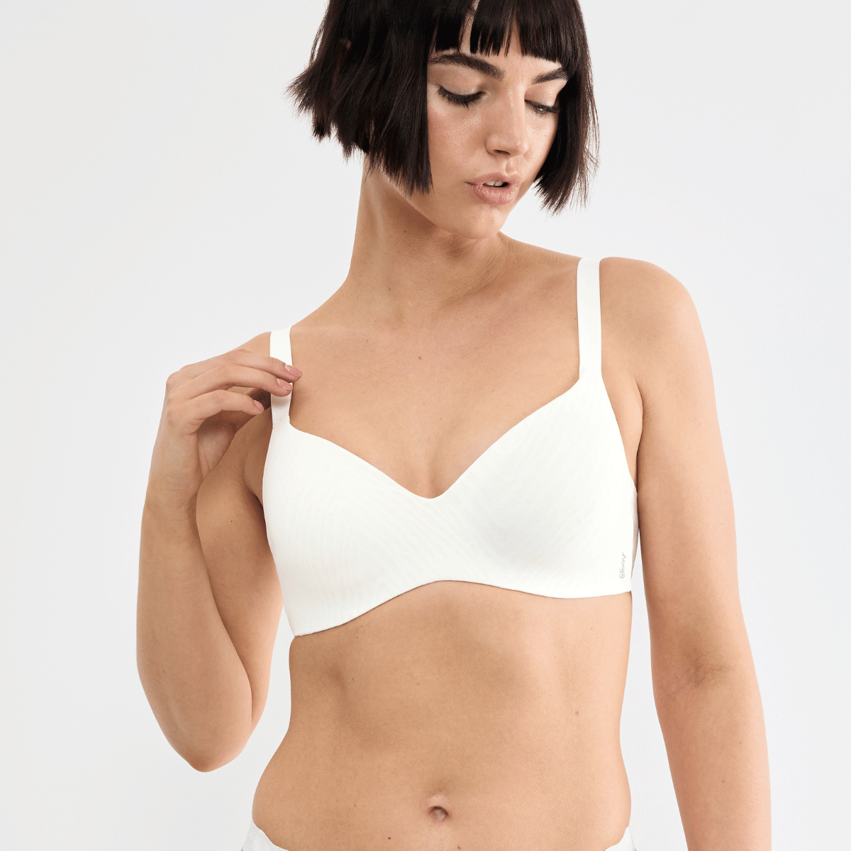 Sloggi Zero Feel Bliss The Up BH top, hvid - 10228211 - 00GZ - Silk White