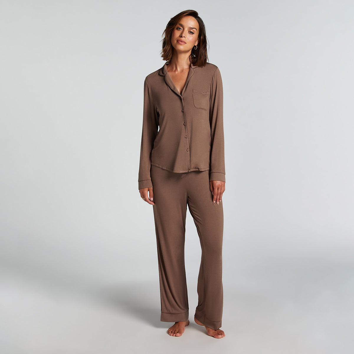Hunkemöller Jersey Essential - Coffee Quartz - 206586-Coffee Quartz
