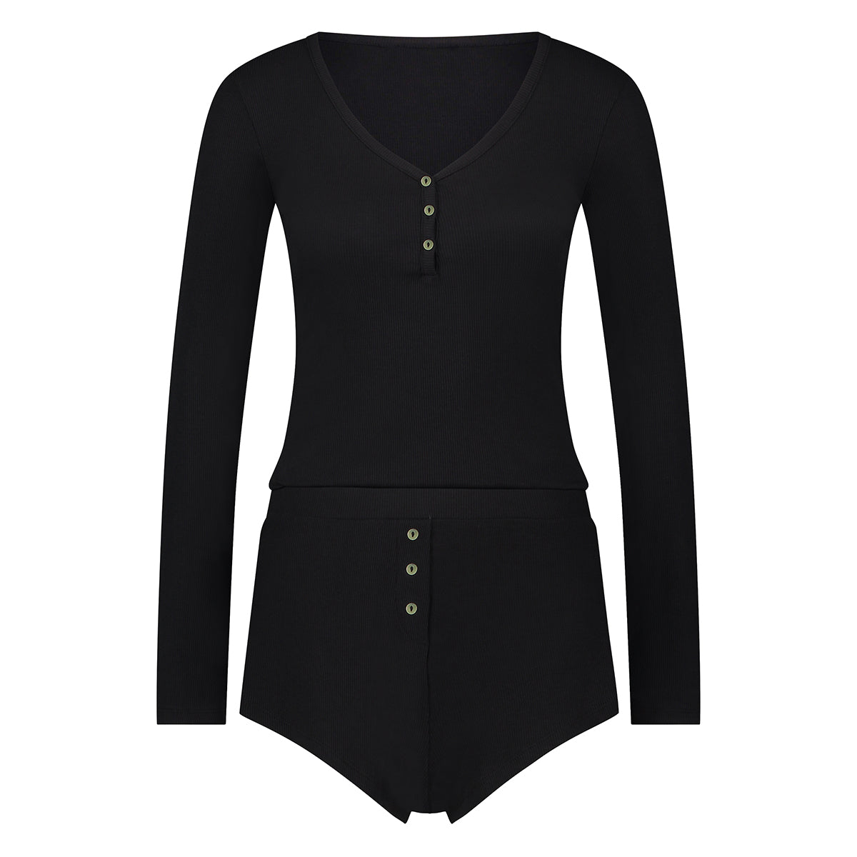 Hunkemöller Short Rib - Caviar - 206607-Caviar