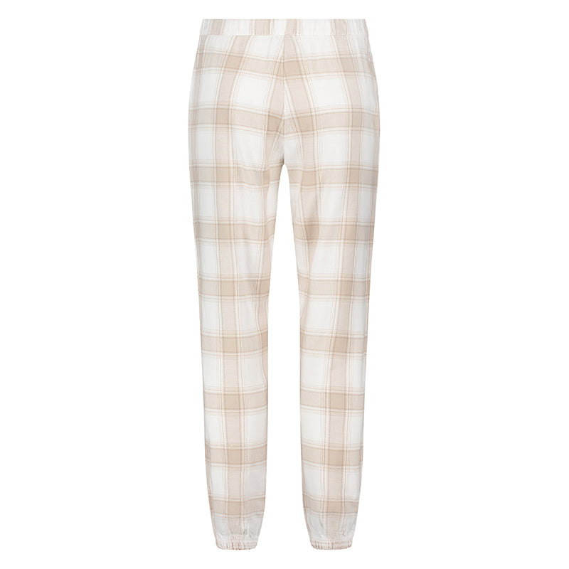 Hunkemöller Flannel Check - Simply Taupe - 300663-Simply Taupe