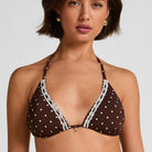 Hunkemöller Algarve bikini top uden bøjle, brun - 305902 - CHICORY COFFEE - Chicory Coffee