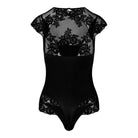 Hunkemöller Rosie bodystocking, sort - 305942 - Caviar - Caviar