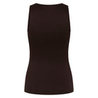 Zebdia Women Seamless tank - Black Coffee - 35015-8003