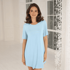 Lady Avenue Bamboo natkjole, lyseblå - 51-50515 - 364 - Sky Blue