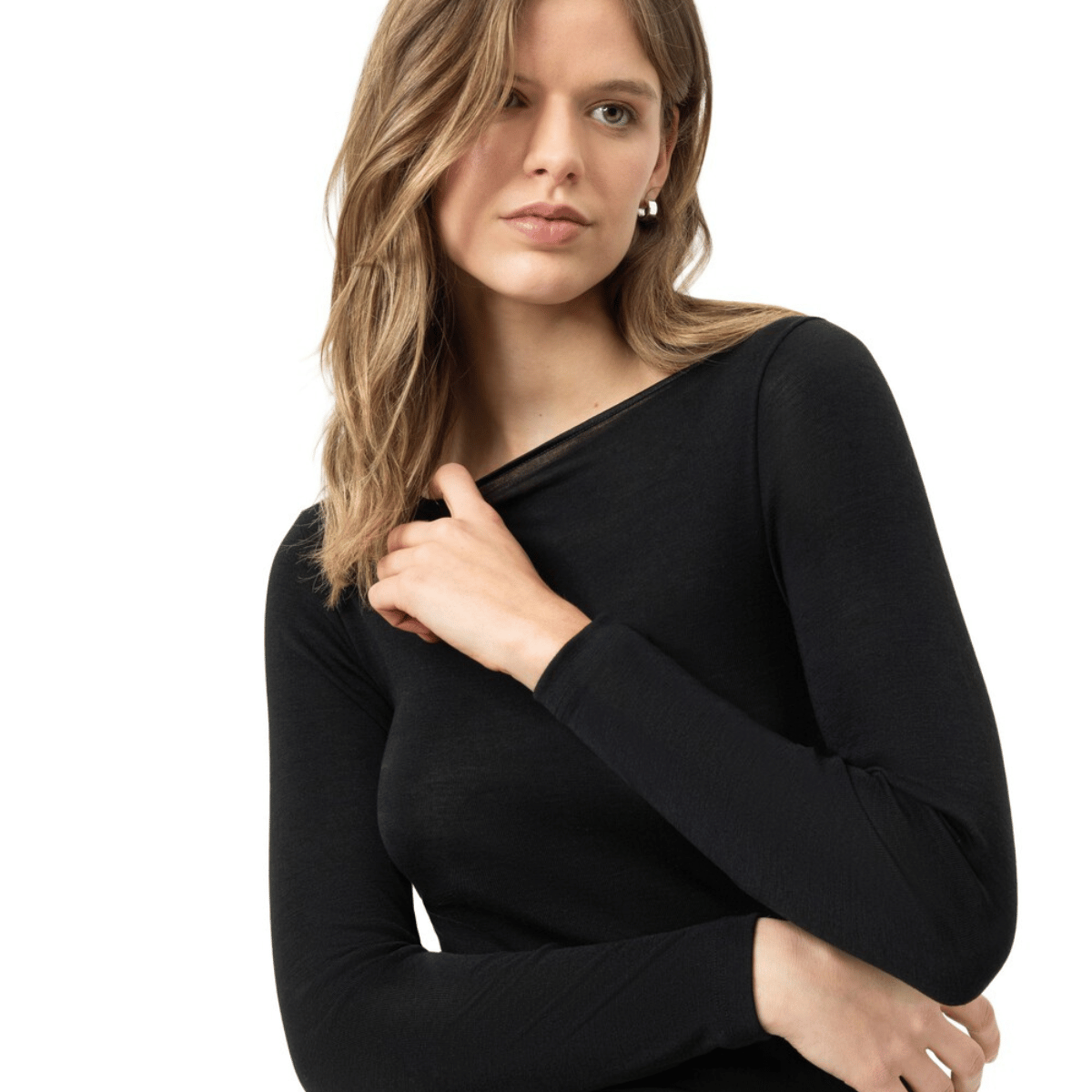 Mey uldundertrøje, sort - 1110127 - 3 - Black