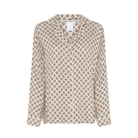 CCDK Josephine natskjorte, beige - 60742 - 1036 - Cement AOP.
