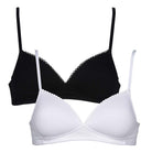 After Eden My Basic 2-pak BH uden bøjle, multi - 80.04.0001 - 017 - Black / White