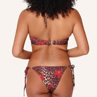 LingaDore Leopard Flower Shine bikini top med bøjle, leopard - 8201TB - 340 - Leopard Flower