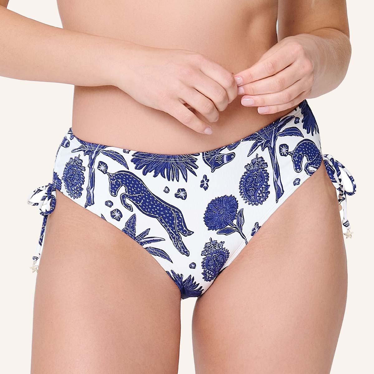 LingaDore Under The Greek Sun tai bikinitrusse, multi - 8206SH - 345 - Blue White Print