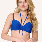 LingaDore Blue Crush bikini top med bøjle, blå - 8215BT - 09 - Blue