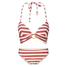 LingaDore Summer Stripes bikinisæt, rød - 8218 - 354 - Sable Stripe