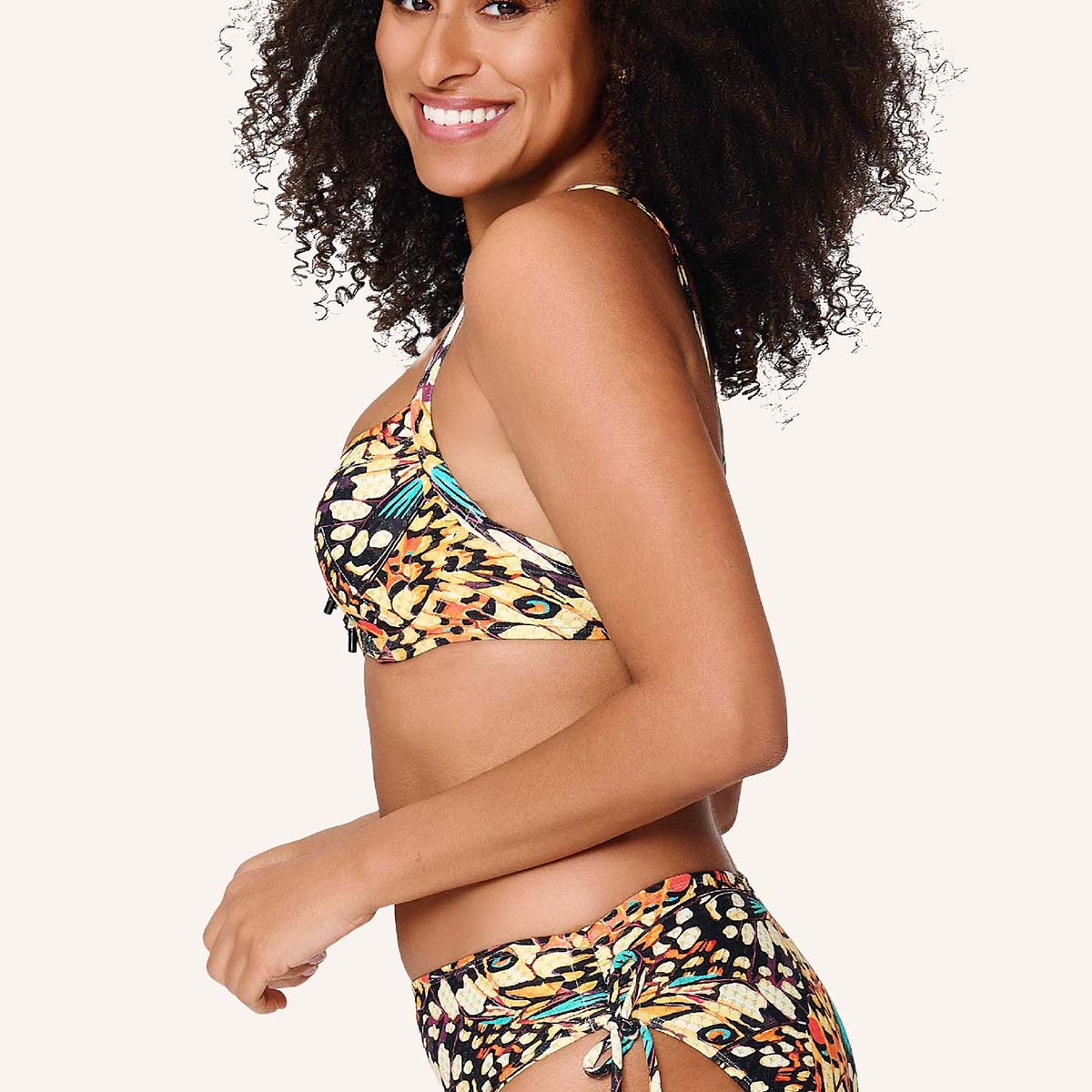 LingaDore Butterfly Breeze bikini top med bøjle, multi - 8219BT - 356 - Butterfly Print
