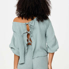 LingaDore Ibiza Vibes t-shirt- og shorts-sæt, grøn - 8223 - 364 - Eucalyptus