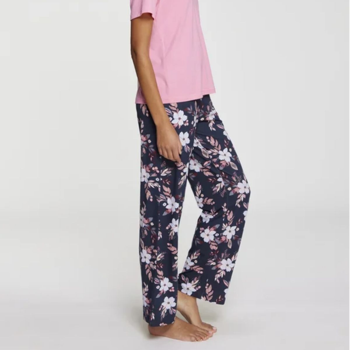 Lascana Luxurious Nights pyjamas, rosa - BA-40-54 - rose aop - Rose AOP