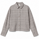 Calvin Klein Flannel Sleep natskjorte, grå - LV00QS7707 - 4IW - Sophie Plaid + Jasper Heather
